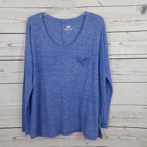 Women's XL Old Navy Long Sleeve Pocket T-Shirt